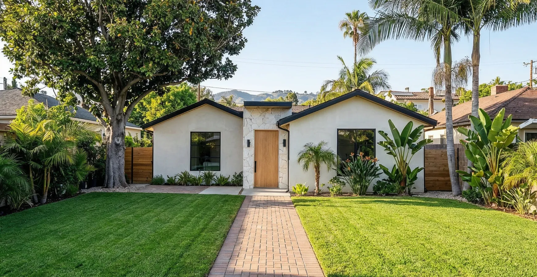 Completed ADU builders project in Los Angeles modern detached ADU home